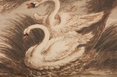 Lot 33 - SAWREY GILPIN (BRITISH 1733-1807) Swans...