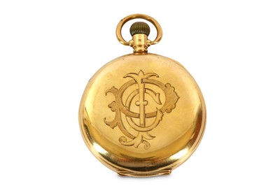 Lot 604 - A 9K GOLD HALF HUNTER POCKET WATCH Date: Circa...