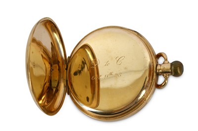 Lot 604 - A 9K GOLD HALF HUNTER POCKET WATCH Date: Circa...