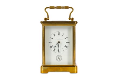 Lot 654A - A 20th century brass cased carriage clock with...