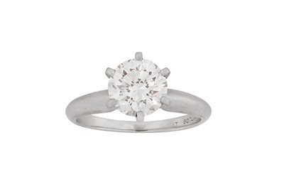 Lot 215 - A diamond single-stone ring The brilliant-cut...