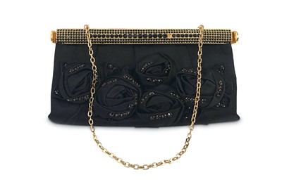 Lot 7 - Valentino Garavani Evening Bag, black satin...