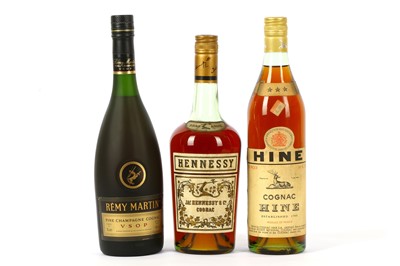 Lot 753 - Three bottles of Cognac from  Remy Martin,...