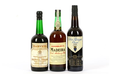 Lot 757 - Three bottles - Two Sherry, one Madiera 1 70cl...