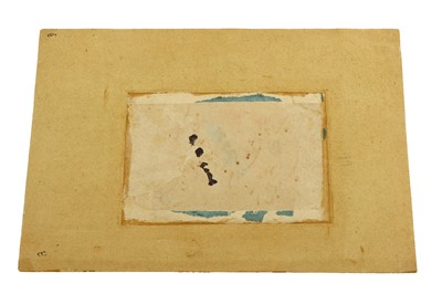 Lot 366 - A FINE TINTED DRAWING OF A MAHOUT TRAINING AN...