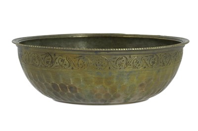 Lot 173 - A LOW GRADE COPPER ALLOY BOWL  Ottoman Turkey,...