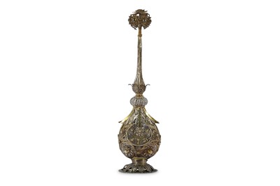 Lot 284 - A PARCEL-GILT SILVER FILIGREE ROSEWATER...