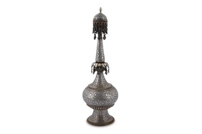 Lot 285 - A SILVER ROSEWATER SPRINKLER Kashmir, North...