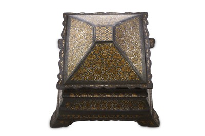 Lot 210 - A GOLD-DAMASCENED (KOFTGARI) CASKET India,...