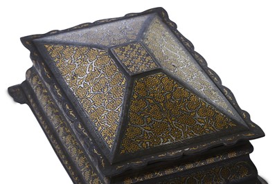 Lot 210 - A GOLD-DAMASCENED (KOFTGARI) CASKET India,...