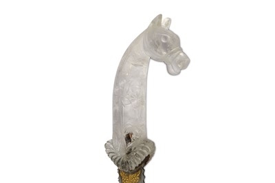 Lot 306 - *A ROCK CRYSTAL HORSE-HILTED DAGGER  PROPERTY...