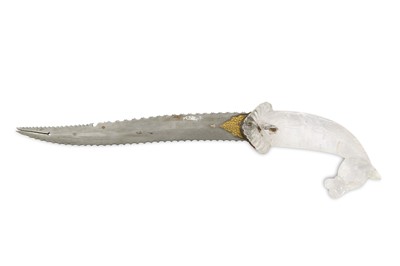 Lot 306 - *A ROCK CRYSTAL HORSE-HILTED DAGGER  PROPERTY...