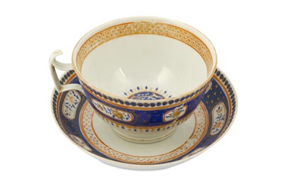 Lot 220 - *A CHINESE EXPORT PORCELAIN TEA CUP AND SAUCER...