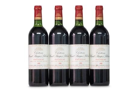 Lot 337 - 4 Bottles of Chateau Haut-Bages Liberal 1983...