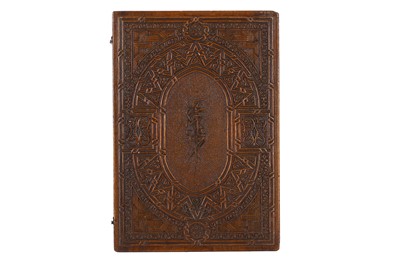 Lot 193 - AN HISPANO-MORESQUE CARVED WOODEN DOCUMENT BOX...