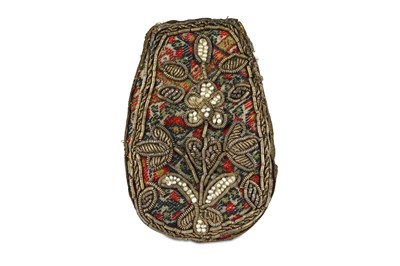 Lot 261 - A TERMEH SORMEH DAN (KOHL POUCH) Possibly Yazd,...