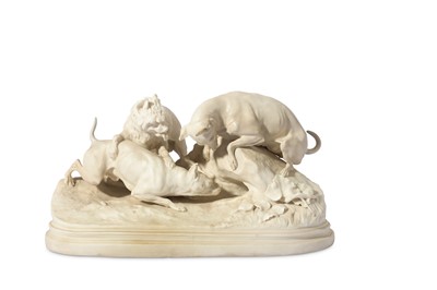 Lot 197 - A 19TH CENTURY COPELAND PARIAN MODEL OF THREE...