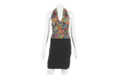 Lot 705 - Karl Lagerfeld Halterneck Dress, 1980s, ruched...