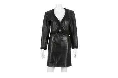 Lot 431 Yves Saint Laurent Rive Gauche Black Leather