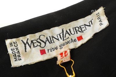 Lot 431 Yves Saint Laurent Rive Gauche Black Leather