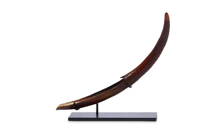 Lot 248 - AN ETHIOPIAN HORN SPOON Of slender,...