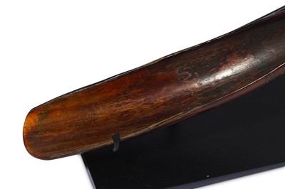 Lot 248 - AN ETHIOPIAN HORN SPOON Of slender,...