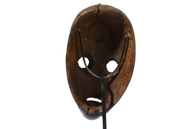 Lot 251 - A WOOD DAN MASK, IVORY COAST Depicted with a...
