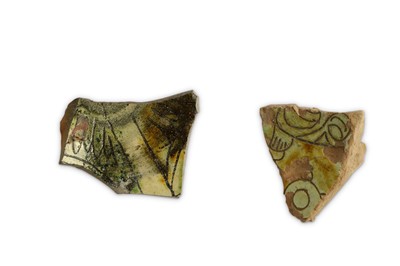 Lot 146 - A GROUP OF BYZANTINE GLAZED POTTERY FRAGMENTS ...