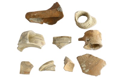 Lot 101 - A GROUP OF CYPRIOT POTTERY FRAGMENTS Circa 8th...