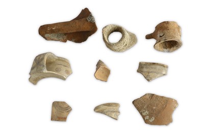 Lot 101 - A GROUP OF CYPRIOT POTTERY FRAGMENTS Circa 8th...