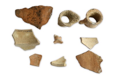 Lot 101 - A GROUP OF CYPRIOT POTTERY FRAGMENTS Circa 8th...