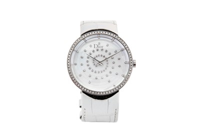 Lot 391 - DIOR. A LADIES STAINLESS...