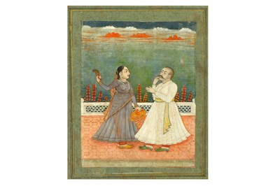 Lot 383 - PRINCE MIRZA PUTTOO WITH A FEMALE COMPANION...