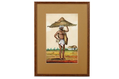 Lot 173 - TEN PAINTINGS OF INDIAN VILLAGERS AND...