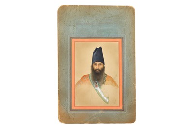 Lot 272 - A PORTRAIT OF MIRZA ALI ASGHAR KHAN Iran, 19th...