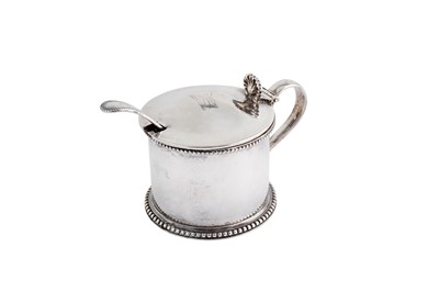 Lot 123 - A Victorian sterling silver mustard pot, the...