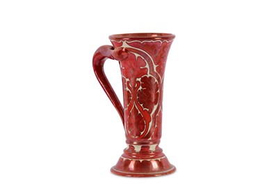 Lot 3 - MAW and CO: A ruby lustre jug, circa 1885, of...