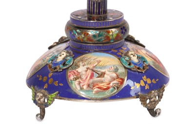 Lot 66 - A FINE LATE 19TH CENTURY VIENNESE ENAMEL AND...