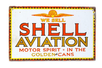 Lot 186 - An early Shell Aviation Motor Spirit double...
