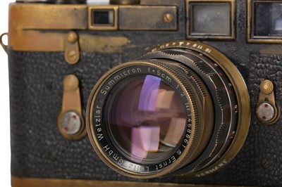 Lot 166 - A Special Order Leica M3 Black Paint 'Magnum'...