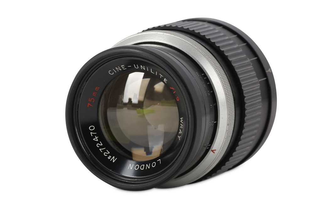 Lot 150 - A Wray London 75mm f/1.9 Cine-Unilite