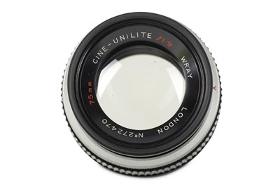 Lot 150 - A Wray London 75mm f/1.9 Cine-Unilite