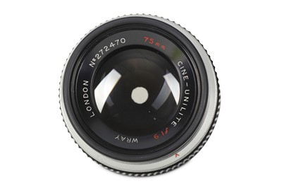 Lot 150 - A Wray London 75mm f/1.9 Cine-Unilite