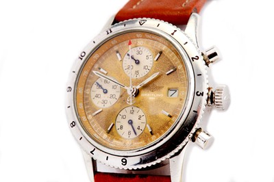 Lot 345 - BREITLING. A MEN'S STAINLESS STEEL AUTOMATIC...