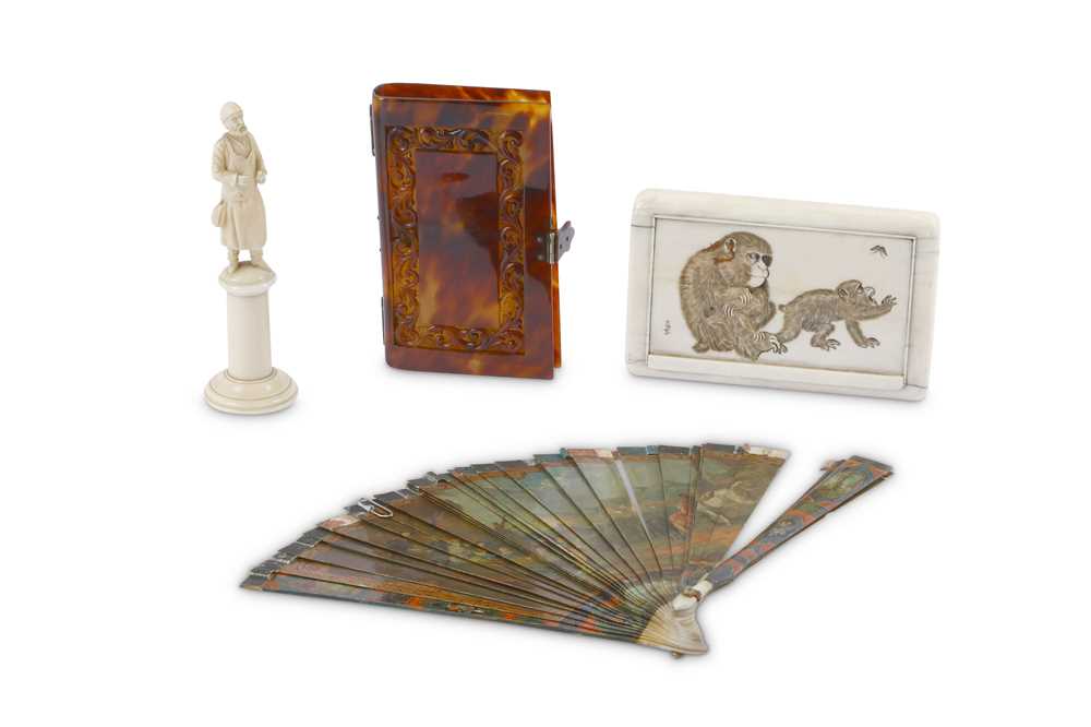 Lot 220 - A mixed group of 19th Century ivory items to...