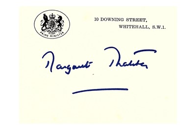 Lot 305 - Thatcher (Margaret) Official 10 Downing Street...
