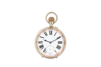 Lot 88 - A SILVER GOLIATH OPEN FACED POCKET WATCH. Date:...