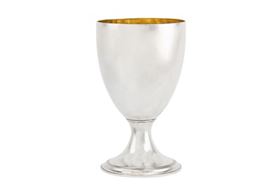 Lot 286 - A George III sterling silver goblet, London...