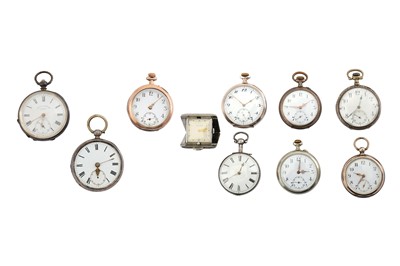 Lot 79 - A COLLECTION OF TEN POCKET WATCHES. Eight ...