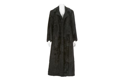 Lot 679 - J. Mendel Black Broadtail Coat, bracelet...